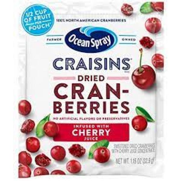 Craisins® Cherry Non-Fat 1.16 Ounce Size - 200 Per Case.
