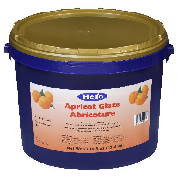 Hero Apricot Glaze Ready-To-Use Pound 27.5 Pound Each - 1 Per Case.