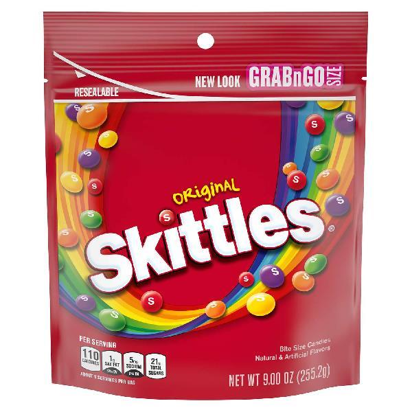 Skittles Original Per 9 Ounce Size - 8 Per Case.