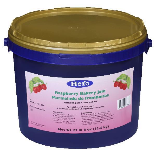 Hero Raspberry Seedless Marmalade 27.5 Pound Each - 1 Per Case.