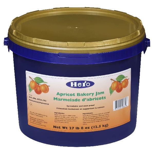 Hero Baking Jam Apricot Pound 27.56 Pound Each - 1 Per Case.