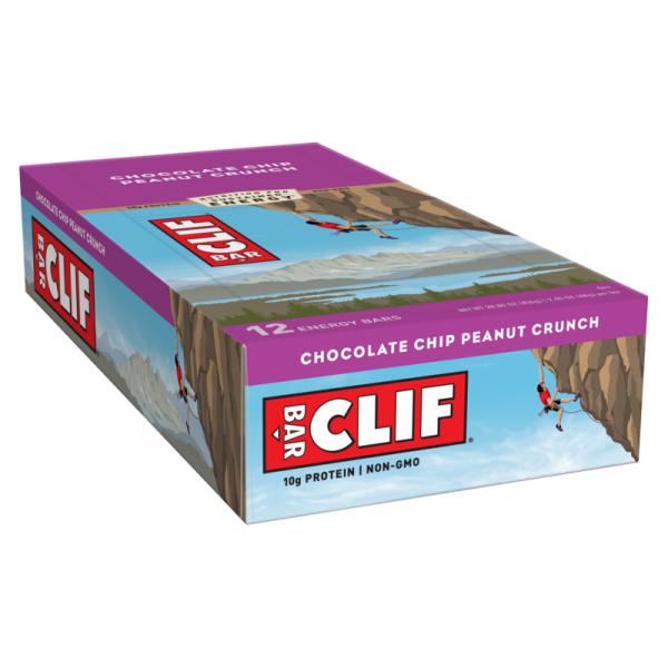 Clif Stacked Bar Chocolate Chip Peanut Crunch 2.4 Ounce Size - 192 Per Case.