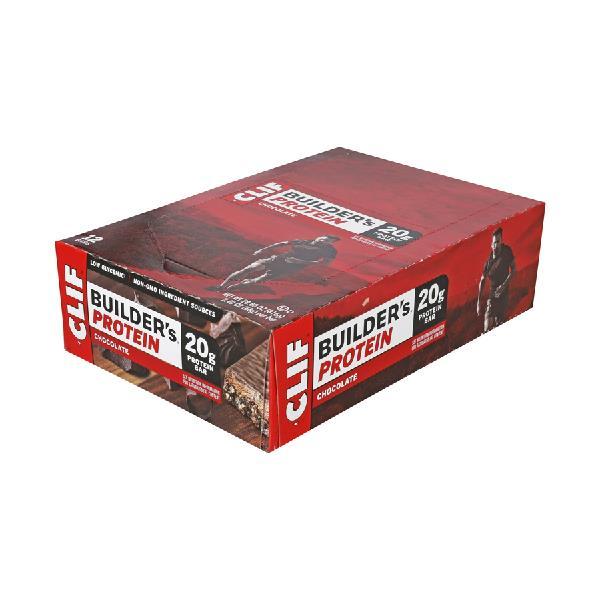 Clif Builders Chocolate Plant Based Protein Meal Bars 2.4 Ounce Size - 144 Per Case.