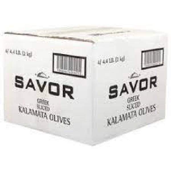 Savor Imports Kalamata Large Pitted Olives Kilogram 2 Kg - 4 Per Case.