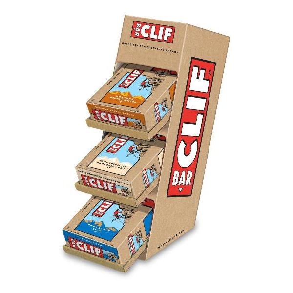 Clif Bar Counter Shipper 1 Count Packs - 36 Per Case.