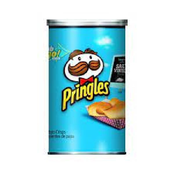 Pringles Salt & Vinegar Potato Crisp, 2.5 Ounces - 12 Per Case.