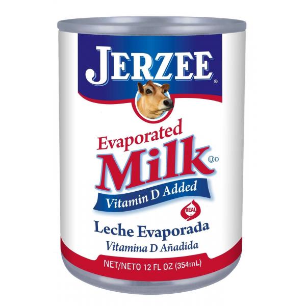 Jerzee Es Evaporated Milk 12 Fluid Ounce - 24 Per Case.