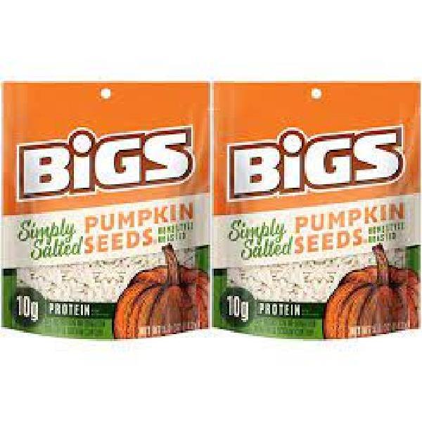 Bigs Simply Salted Pumpkin Seeds 5 Ounce Size - 12 Per Case.