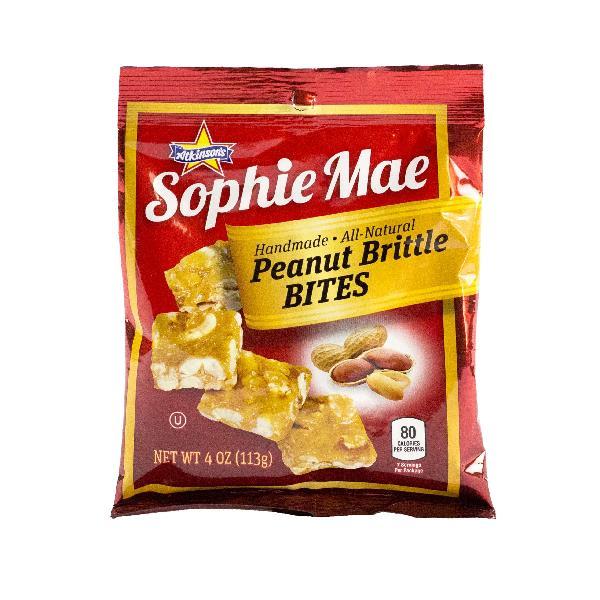 Sophie Mae Brittle Bites Peg Bag 4 Ounce Size - 12 Per Case.