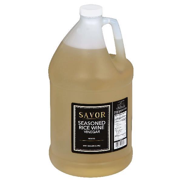 Savor Imports Seasoned Rice Wine Vinegar 1 Gallon - 4 Per Case.