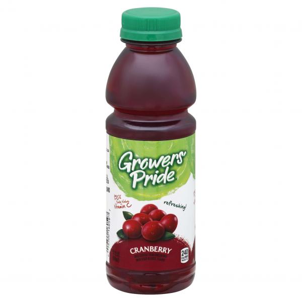 Fl Nat Growers' Pride From Concentrate Shelfstable Cranberry Juice Cocktail 14 Fluid Ounce - 12 Per Case.