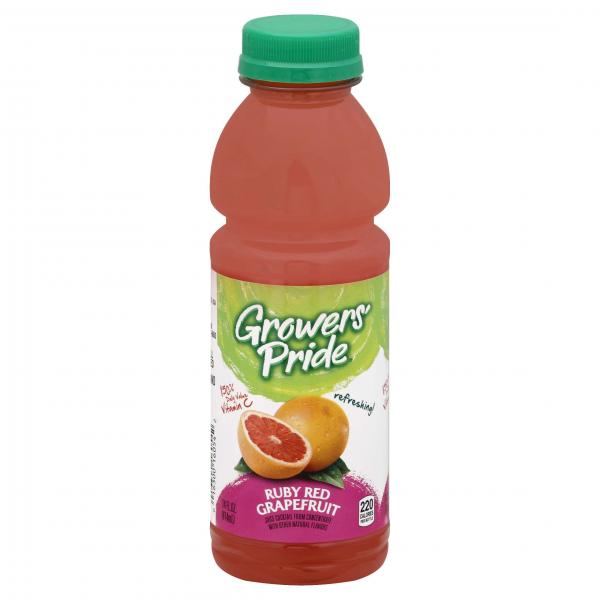 Fl Nat Growers' Pride From Concentrate Shelfstable Ruby Red Grapefruit Cocktail 14 Fluid Ounce - 12 Per Case.