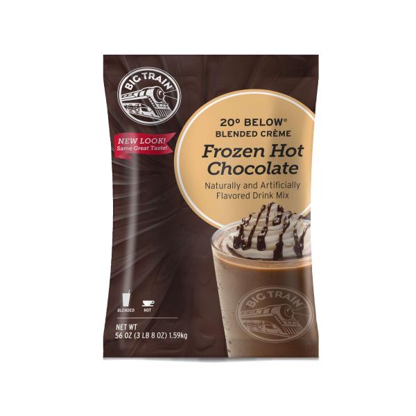 Big Train Degrees Below Zero Frozen Hot Chocolate Mixes 3.5 Pound Each - 5 Per Case.