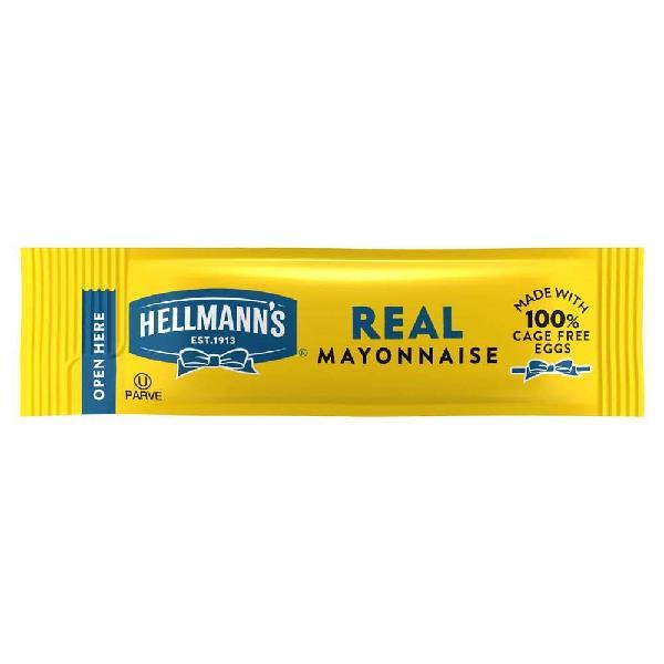 Hellmann's Mayonnaise Real Mayonnaise Portionmade With Cage Free Eggs 0.38 Fluid Ounce - 210 Per Case.