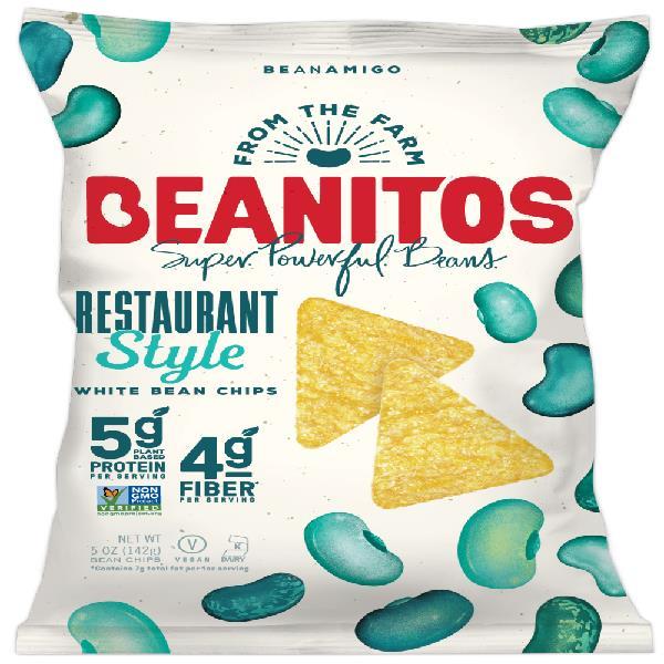Beanitos Classic Bean Chips Restaurant Style White Bean 1 Each - 6 Per Case.