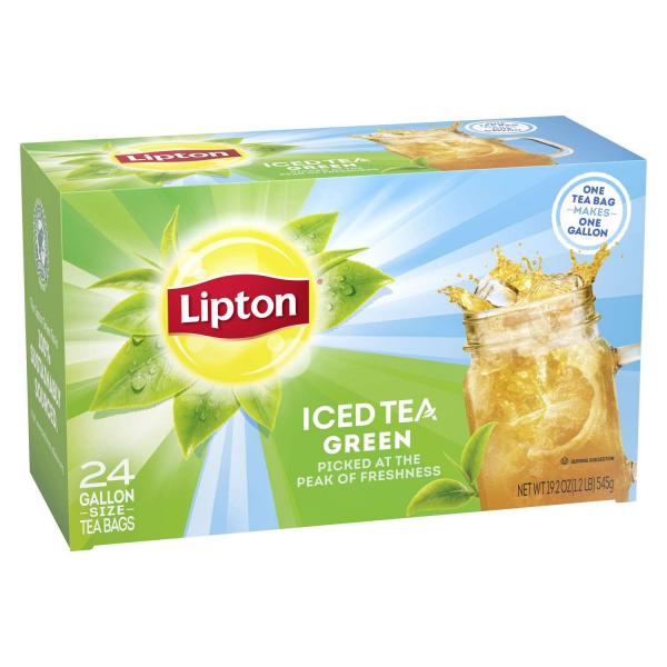Lipton Green Iced Tea Fresh Brewed 1 Gallon - 48 Per Case.