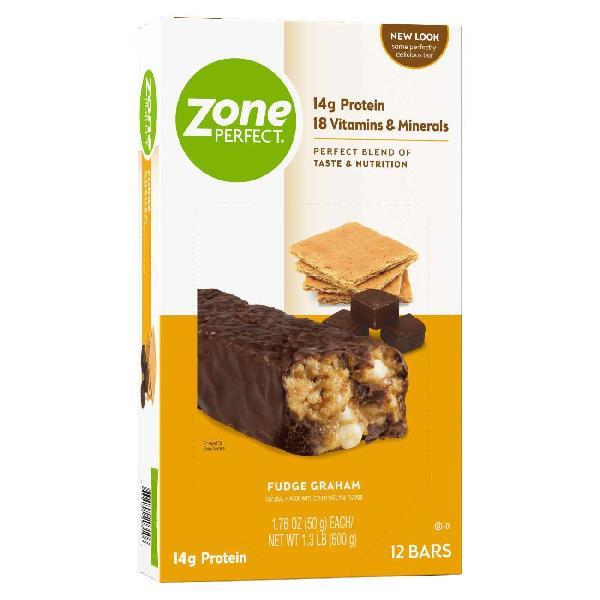 Zoneperfect Classic Fudge Grahams Bar 1.76 Ounce Size - 36 Per Case.