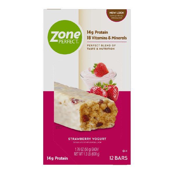 Zoneperfect Classic Strawberry Yogurt Bar 1.76 Ounce Size - 36 Per Case.