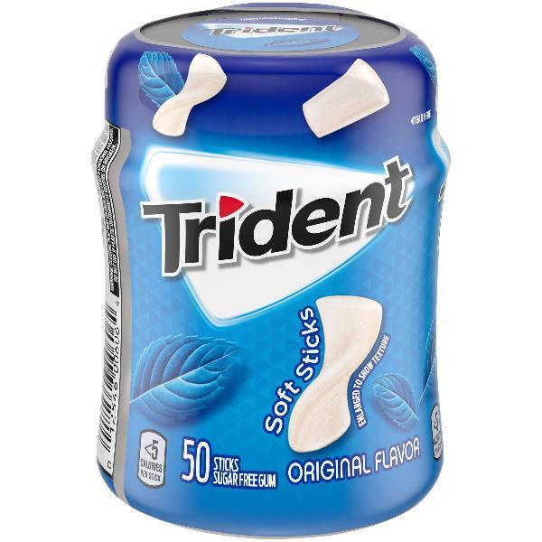 Trident Gum Original Piece 50 Count Packs - 24 Per Case.