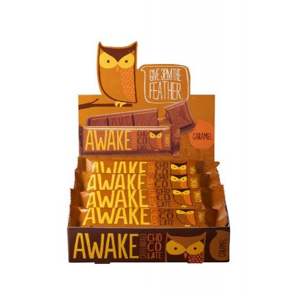 Awake Chocolate Awake Chocolate Caramel Master 1.55 Ounce Size - 72 Per Case.