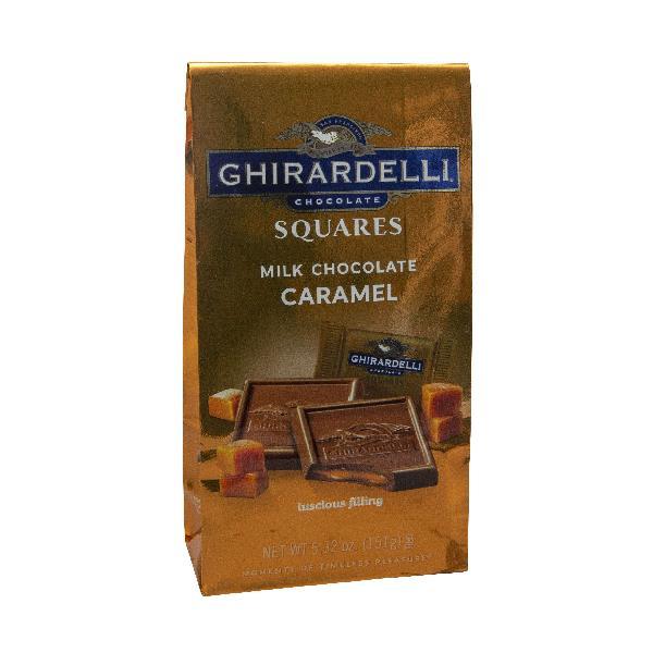 Ghirardelli Chocolate Squares Milk And Caramel Filled 5.32 Ounce Size - 6 Per Case.