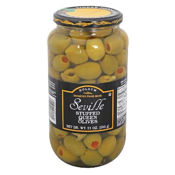 Stuffed Queen Olives 32 Ounce Size - 12 Per Case.