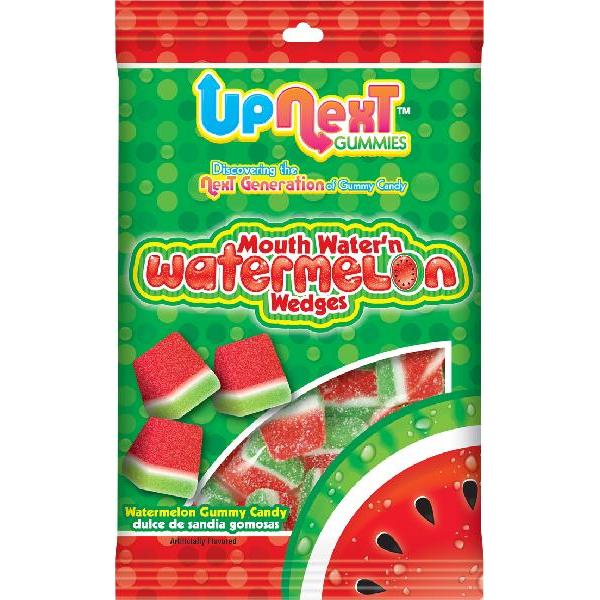 Upnext Mouth Water'n Watermelon Wedges Peg Bag 4 Ounce Size - 12 Per Case.