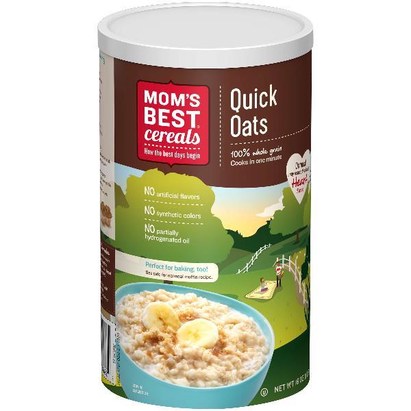 Mom's Best Quick Oats 16 Ounce Size - 12 Per Case.