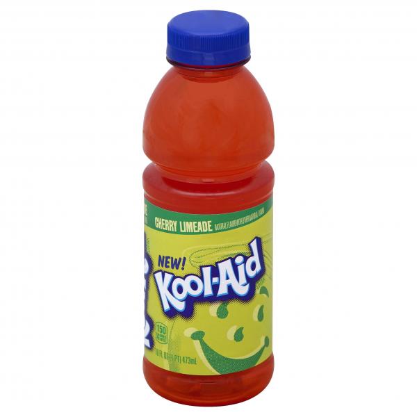Kool Aid Cherry Limeade Ready To Drink Beverage, 16 Fluid Ounce - 12 Per Case.