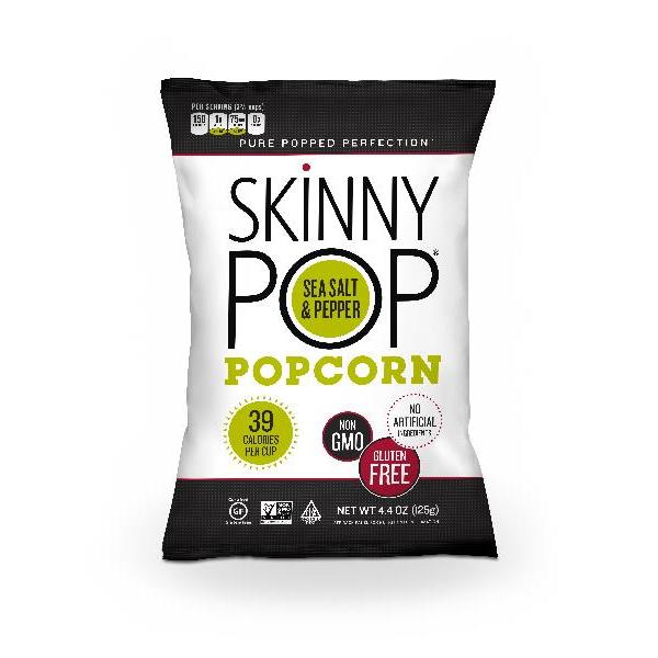 Skinnypop Sea Salt & Black Pepper 4.4 Ounce Size - 12 Per Case.