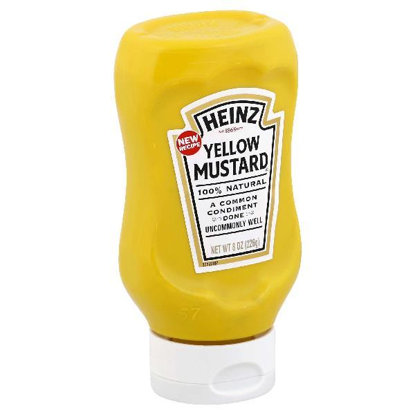 Heinz Yellow Mustard, 8 Ounce Size - 12 Per Case.