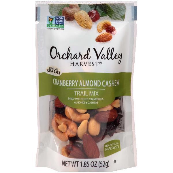 Bags Of Ovh Cranberry Almond Cashew Trail Mix 1.85 Ounce Size - 30 Per Case.