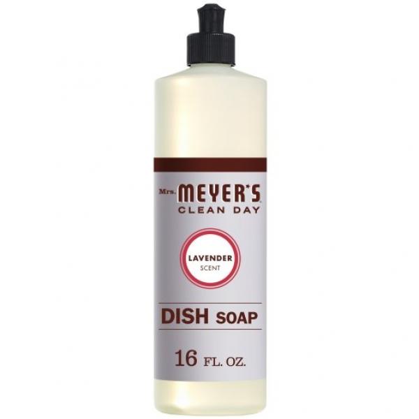 Mrs Meyers Clean Day Liquid Dish Soap Lavender 16 Fluid Ounce - 6 Per Case.