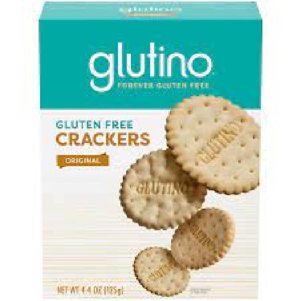 Glutino Original Snack Crackers 4.4 Ounce Size - 6 Per Case.