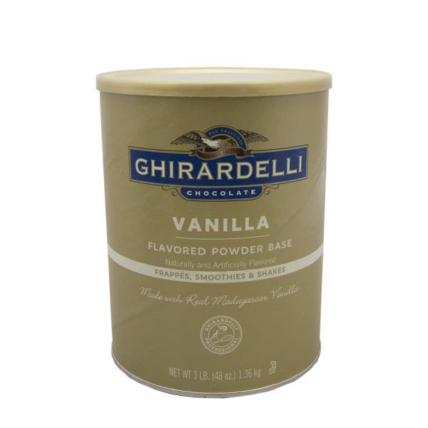 Ghirardelli Vanilla Premium Flavored Powder 3 Pound Each - 6 Per Case.