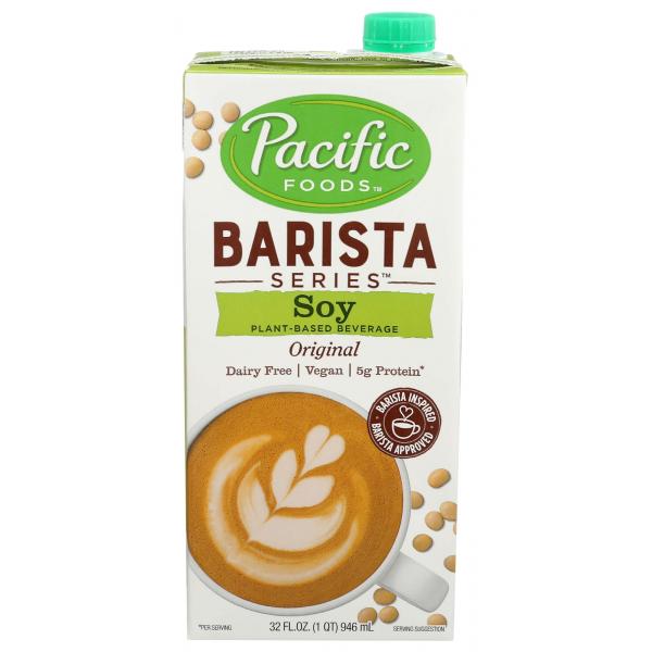 Pacific Foods Barista Series Soy OriginalPack 32 Fluid Ounce - 12 Per Case.