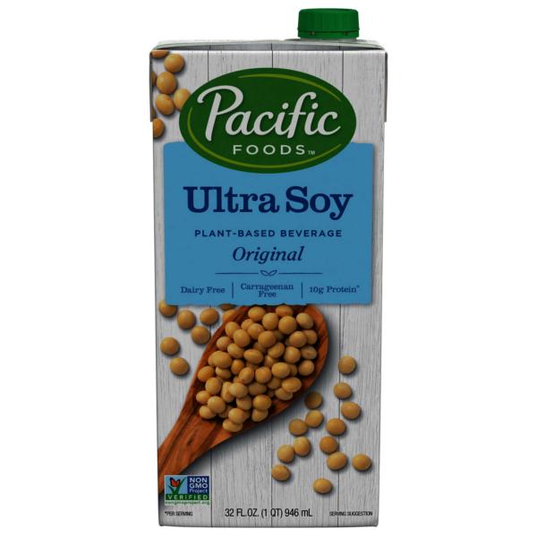 Pacific Foods Ultra Soy Plant Based Beverage32 Fluid Ounce - 12 Per Case.