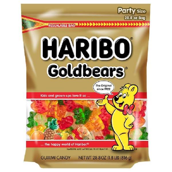Haribo Confectionery Gold Bears Sub 28.8 Ounce Size - 6 Per Case.