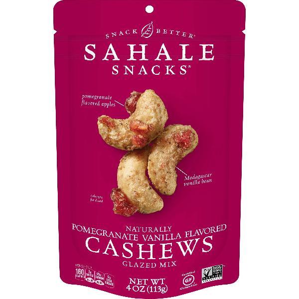 Sahale Cashew Pomegranate Count 4 Ounce Size - 6 Per Case.