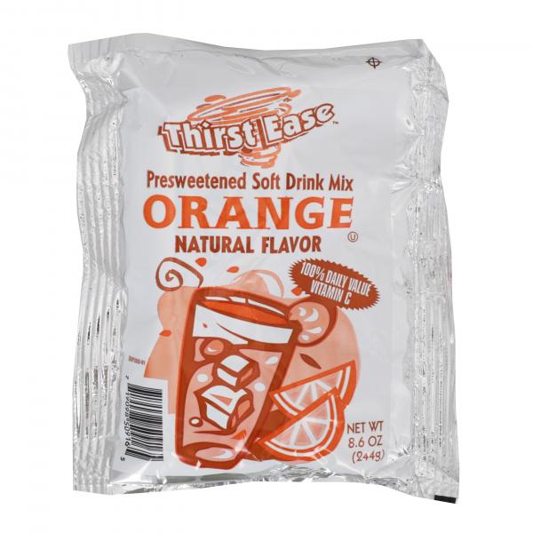 Thirst Ease Drink Mix Orange 8.6 Ounce Size - 12 Per Case.