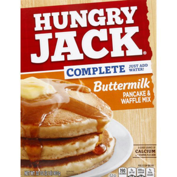 Hungry Jack Buttermilk Pancake Complete 32 Ounce Size - 6 Per Case.
