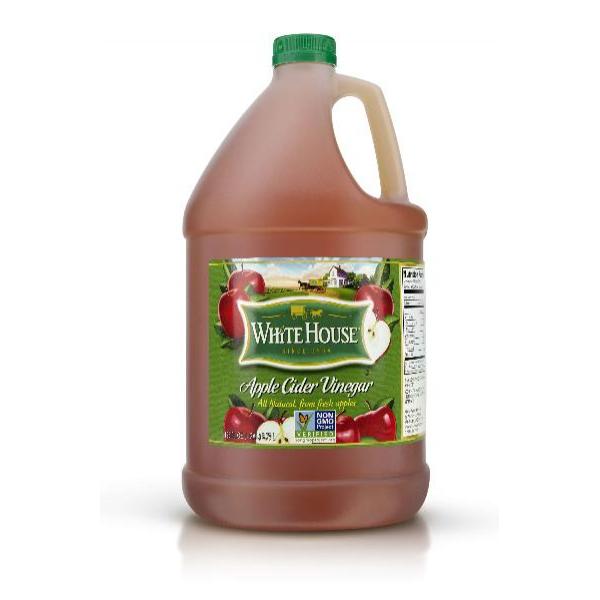White House Apple Cider Vinegar Grain Gallon 1 Gallon - 4 Per Case.