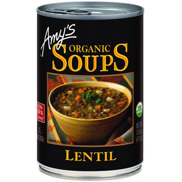 Soup Lentil Organic 14.5 Ounce Size - 12 Per Case.