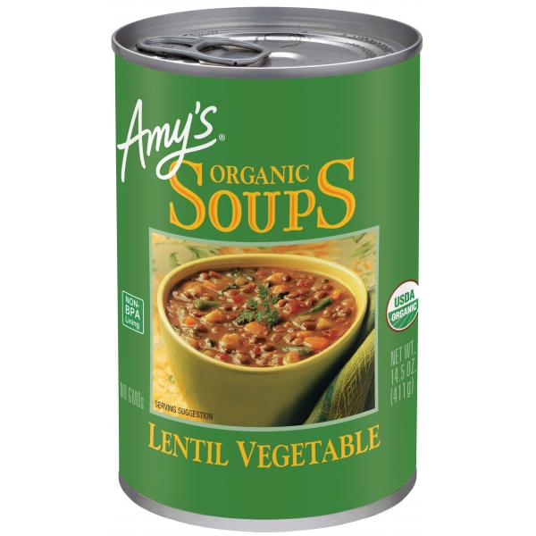 Soup Lentil Vegetable Organic 14.5 Ounce Size - 12 Per Case.
