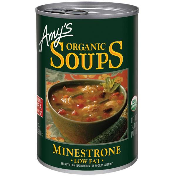 Soup Minestrone Organic 14.1 Ounce Size - 12 Per Case.