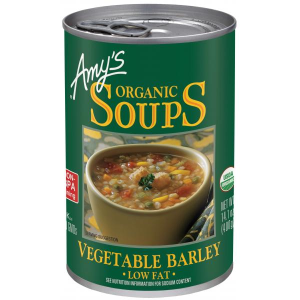 Soup Vegetable Barley Organic 14.1 Ounce Size - 12 Per Case.