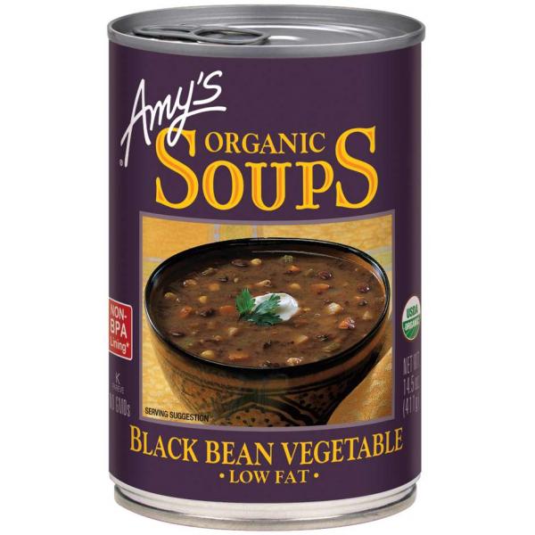 Soup Black Bean Vegetable Organic 14.5 Ounce Size - 12 Per Case.