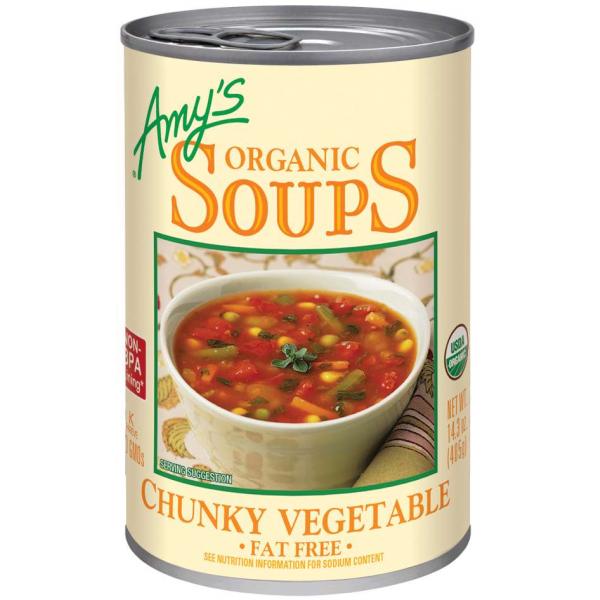 Soup Chunky Vegetable Organic 14.3 Ounce Size - 12 Per Case.