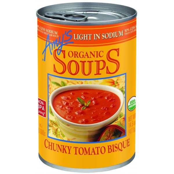 Tomato Bisque Chunky Lite Sodium 14.5 Ounce Size - 12 Per Case.