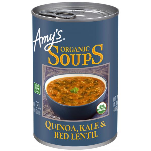 Soup Red Lentil Kale & Quinoa 14.4 Ounce Size - 12 Per Case.